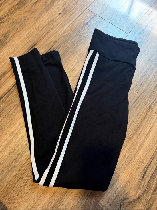 No Boundaries Pants - No Boundaries Black Leggings with White Side Stripes